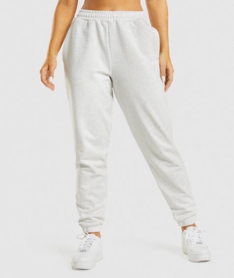 Women's Gymshark Rest Day Sweats Jogger White | NZ 7BLAWP